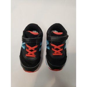 New Balance Kids IA680BG6 Bungee Black Red Blue Size 6.5